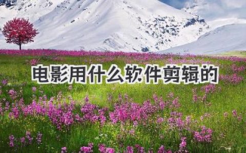 电影用什么软件剪辑的？从入门到进阶的剪辑软件完整指南