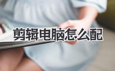 剪辑电脑怎么配