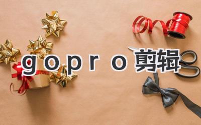 gopro剪辑