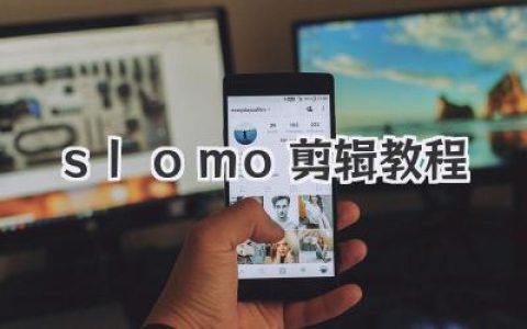 slomo剪辑教程