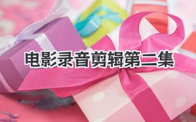 电影录音剪辑第二集