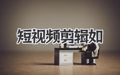 短视频剪辑如