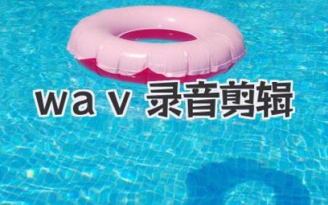 wav录音剪辑实战：抛弃繁琐，手把手教你调教出有灵魂的纯净人声