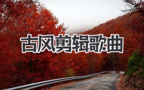 私藏神仙古风剪辑歌曲指南：这些旋律一响，你的视频剪辑意境真的绝了