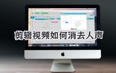 剪辑视频如何消去人声