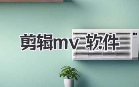 剪辑mv软件