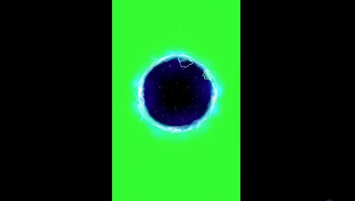 抖音传送门绿幕特效素材