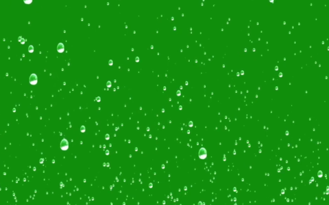 抖音雨滴静止绿幕视频