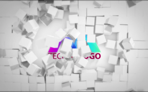 砖墙破裂LOGO标题效果PR模板素材