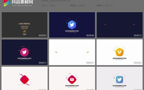 标志LOGO展示PR模板视频素材