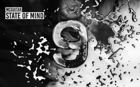 倒计时标志黑白泼墨炫酷PR模板素材