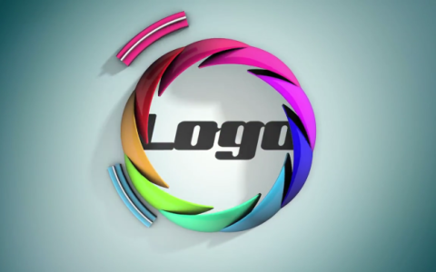 虹膜幻彩LOGO标志PR模板