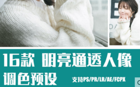 lightroom预设LR/PS儿童人像清新PR/达芬奇/AE/LUT手机调色滤镜