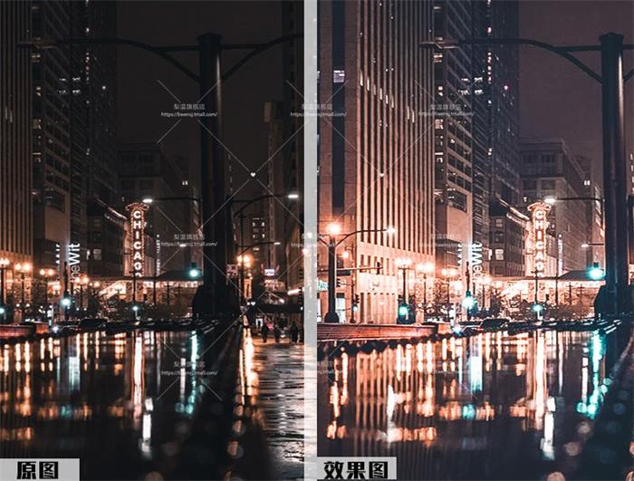 lightroom预设夜景弱光人像街拍摄PS/PR/达芬奇/AE/LUT调色