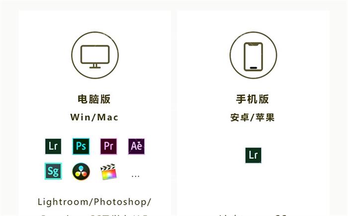 lightroom预设夜景弱光人像街拍摄PS/PR/达芬奇/AE/LUT调色