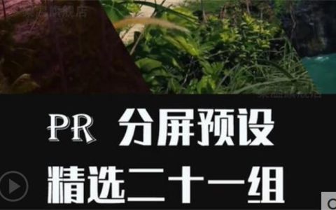 Pr分屏预设视频分屏二三四六九分屏插件效果