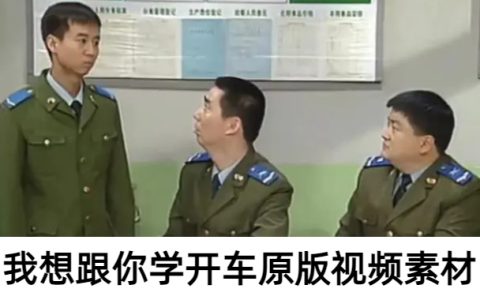 （搞笑段子）我想跟你学开车原版视频素材