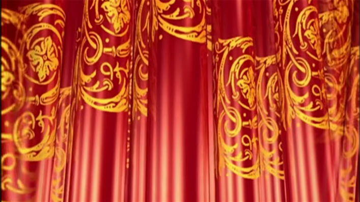 中国范/16款过年过节喜庆开场张灯结彩背景视频素材