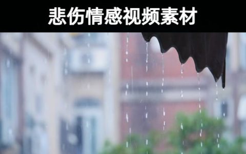 31款人物悲伤伤感爱情情绪情感表达唯美短视频素材整合