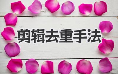剪辑去重手法