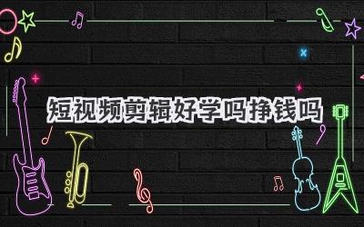 短视频剪辑好学吗挣钱吗