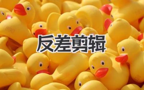 玩转爆款视频！解锁《反差剪辑》的秘密武器