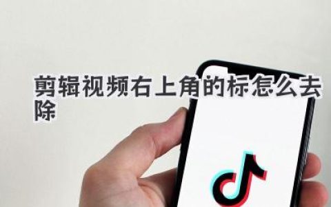 剪辑视频右上角的标怎么去除
