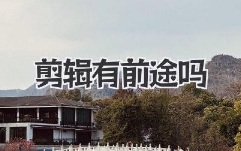 剪辑有前途吗
