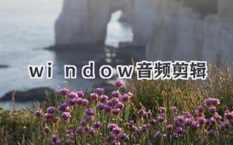 Windows音频剪辑：小白也能轻松玩转声音世界！