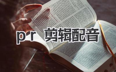 pr剪辑配音
