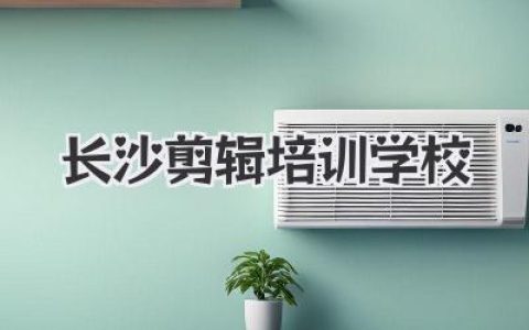 长沙剪辑培训学校