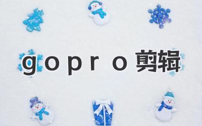 gopro剪辑