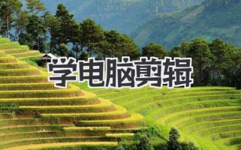 学电脑剪辑，从小白到大神，这篇教程包教包会！