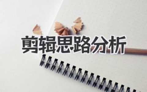 剪辑思路分析
