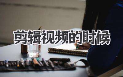 剪辑视频的时候