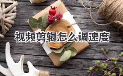 视频剪辑怎么调速度