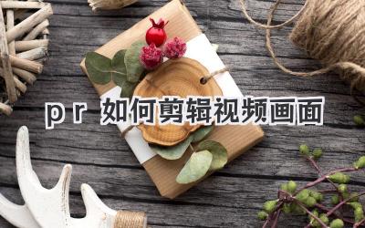 pr如何剪辑视频画面