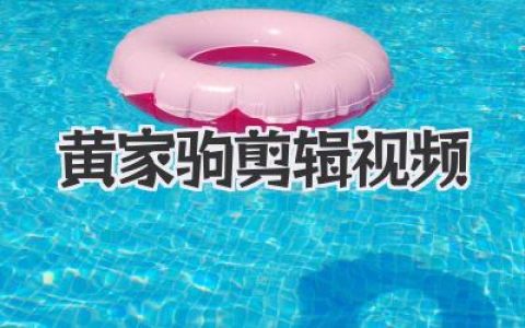黄家驹剪辑视频
