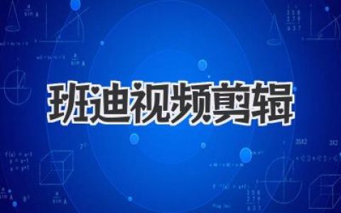 班迪视频剪辑