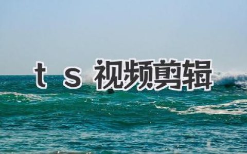 TS视频剪辑：告别小白，轻松玩转你的TS视频！
