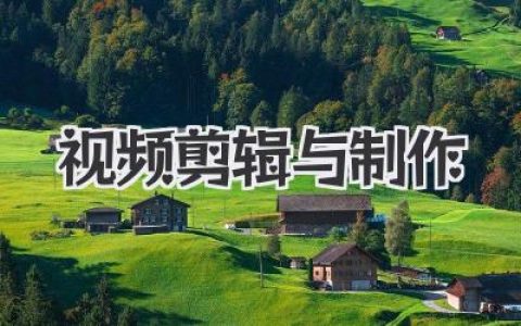 视频剪辑与制作