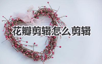 花瓣剪辑怎么剪辑