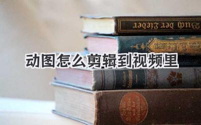 动图怎么剪辑到视频里