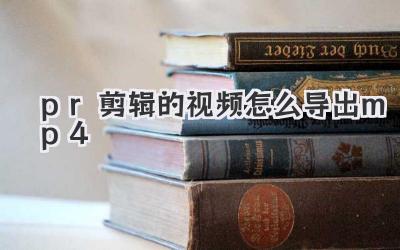 pr剪辑的视频怎么导出mp4