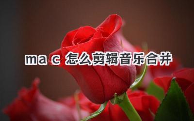 mac怎么剪辑音乐合并