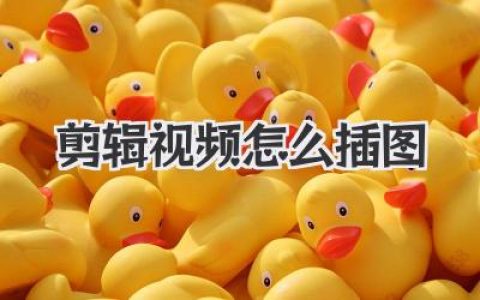 剪辑视频怎么插图