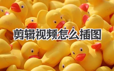 剪辑视频怎么插图