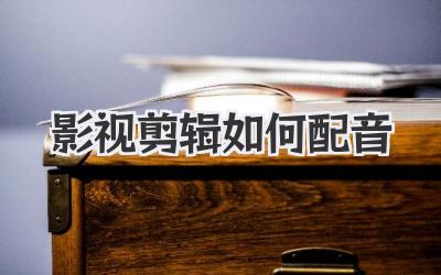 影视剪辑如何配音