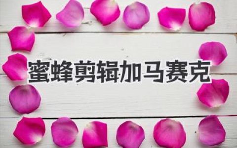 蜜蜂剪辑加马赛克