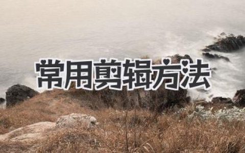 常用剪辑方法